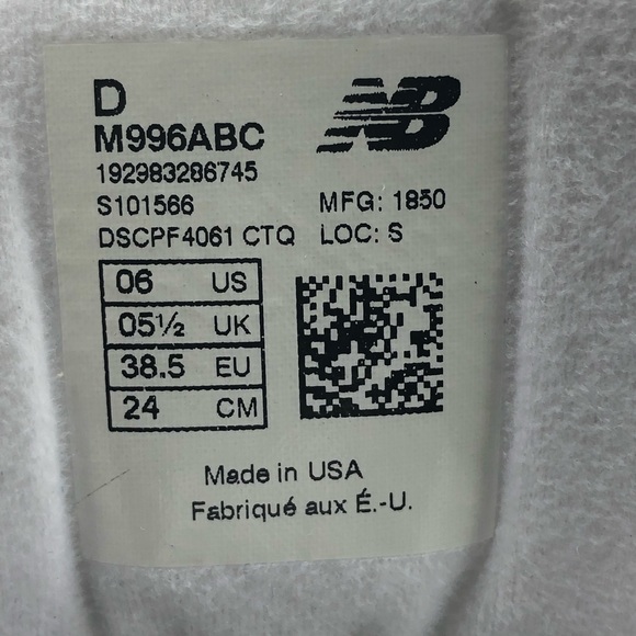 NEW BALANCE 996 Made in USA 40th Anniversary - Picture 10 of 13
